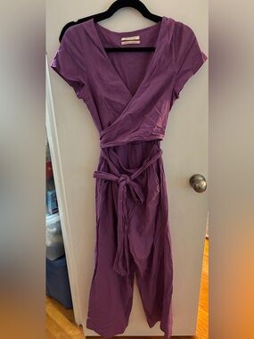 Urban Outfitters Purple Wrap Jumpsuit - medium